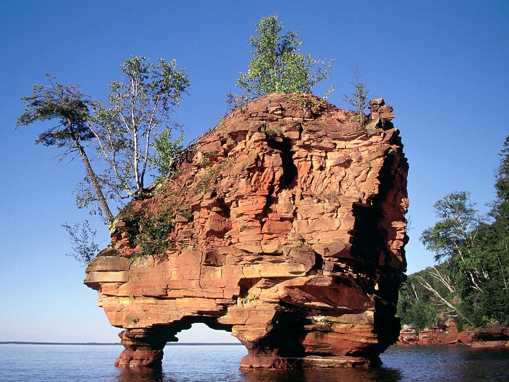 Sea Stack, Apostle Islands Lakeshore, Wisconsin